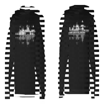 Trees Reflection Wildlife Nature Animal Bear Outdoor Forest Long Sleeve T-Shirt T-Shirt | Mazezy