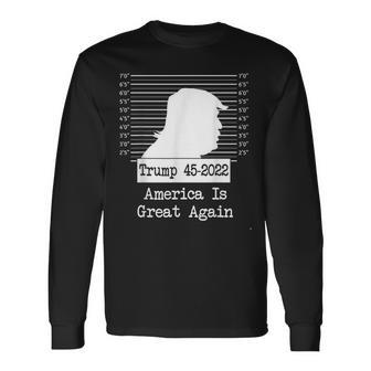 Trump Arrested Prisoner Jail Shot Long Sleeve T-Shirt | Mazezy