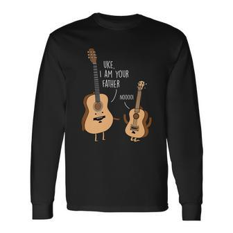 Uke I Am Your Father Guitar Ukulele Long Sleeve T-Shirt - Monsterry UK
