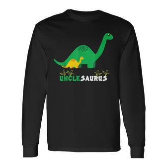 Unclesaurus Cute Uncle Saurus Dinosaur Matching Long Sleeve T-Shirt T-Shirt | Mazezy