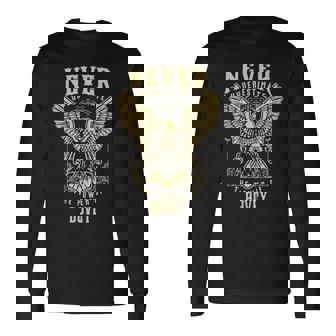 Never Underestimate The Power Of Bovey Personalized Last Name Long Sleeve T-Shirt - Seseable