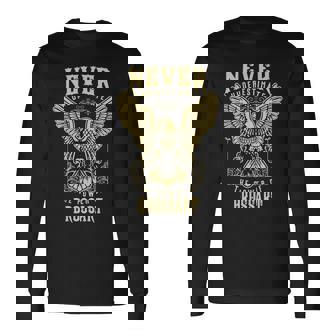 Never Underestimate The Power Of Brossar Personalized Last Name Long Sleeve T-Shirt - Seseable