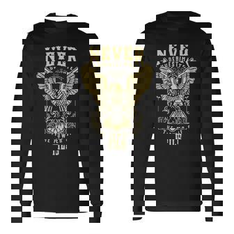 Never Underestimate The Power Of Fils Personalized Last Name Long Sleeve T-Shirt - Seseable