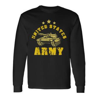 United States Army Battle Tank Battlefield Tanks Military Long Sleeve T-Shirt - Seseable