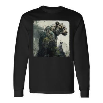 Unleash The Wild With The Exotic Tiger In A Foreign Land Long Sleeve T-Shirt T-Shirt | Mazezy