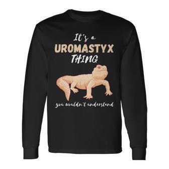 Uromastyx Thing Reptile Uromastyx Owner Agamid Lizard Pet Long Sleeve T-Shirt - Seseable