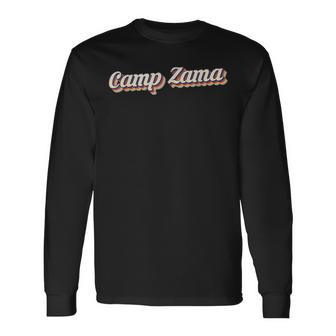Us Army Camp Zama Japan Army Base Retro Long Sleeve T-Shirt - Seseable