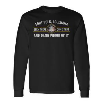 Us Army Fort Polk Tigerland Louisiana Alumni Retro Long Sleeve T-Shirt - Seseable