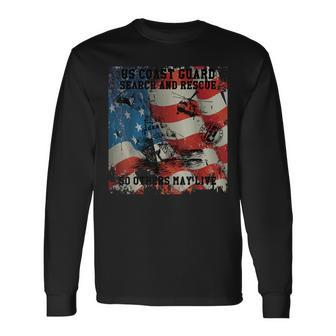 Us Coast Guard Search And Rescue Long Sleeve T-Shirt - Seseable