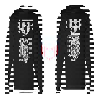 Usa Soccer Team 2022 World Football Usa Soccer Team Fans V4 Men Women Long Sleeve T-Shirt T-shirt Graphic Print - Thegiftio