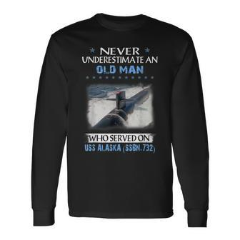 Uss Alaska Ssbn-732 Submarine Veterans Day Father Day Long Sleeve T-Shirt - Seseable