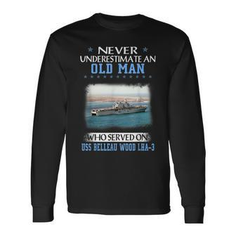 Uss Belleau Wood Lha-3 Veterans Day Father Day Long Sleeve T-Shirt - Seseable