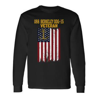 Uss Berkeley Ddg-15 Destroyer Veterans Day Fathers Day Dad Long Sleeve T-Shirt - Seseable