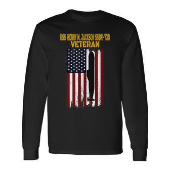 Uss Jackson Ssbn-730 Submarine Veterans Day Fathers Day Long Sleeve T-Shirt - Seseable