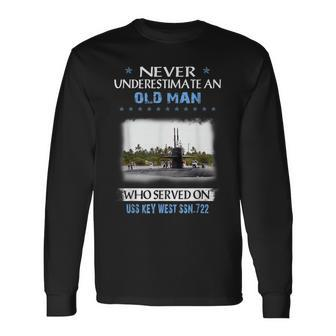 Uss Key West Ssn-722 Submarine Veterans Day Father Day Long Sleeve T-Shirt - Seseable