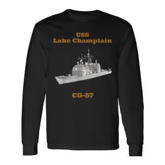 Uss Lake Champlain Cg-57 Navy Sailor Veteran Long Sleeve T-Shirt - Seseable