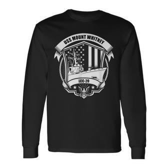 Uss Mount Whitney Lcc-20 Long Sleeve T-Shirt - Seseable