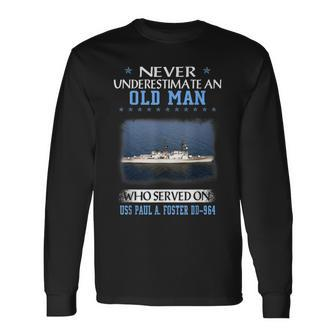 Uss Paul A Foster Dd-964 Destroyer Class Father Day Long Sleeve T-Shirt - Seseable