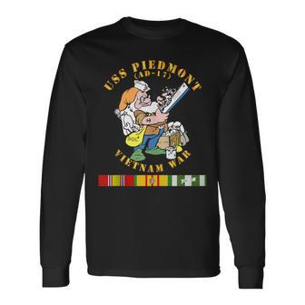 Uss Piedmont Ad-17 Vietnam War Long Sleeve T-Shirt - Seseable