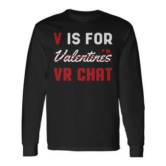 Valentinstag VR Chat Langarmshirts, Herzen Motiv für den Liebsten - Seseable