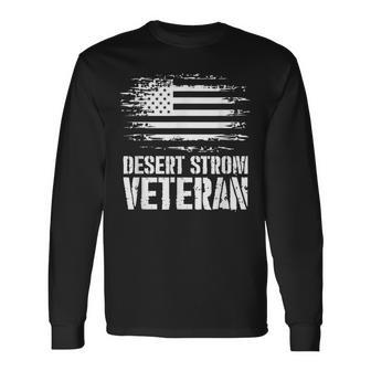 Veteran Gift Desert Storm Veteran Men Women Long Sleeve T-shirt Graphic Print Unisex - Seseable
