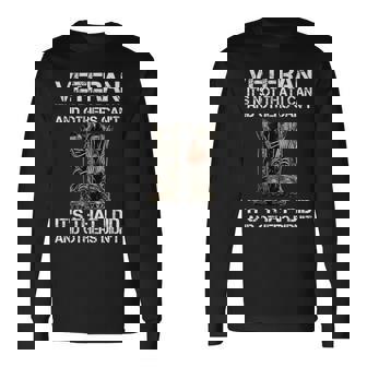 Veteran Its Not That I Can And Other Cant Its That I Did Long Sleeve T-Shirt | Seseable FR