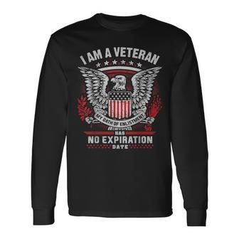 Veteran Oath Of Enlistment For Gun Enthusiast Long Sleeve T-Shirt - Seseable