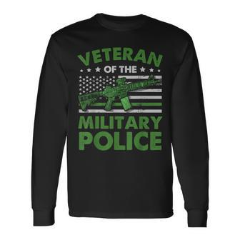 Veteran Of The Military Police T Men Retirement Gift Men Women Long Sleeve T-shirt Graphic Print Unisex - Seseable
