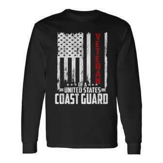 Veteran Of The United States Coast Guard Long Sleeve T-Shirt - Seseable