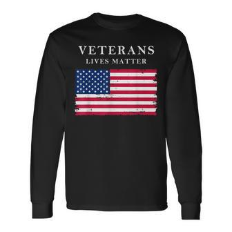 Veterans Lives Matter Veterans Day V2 Long Sleeve T-Shirt - Seseable