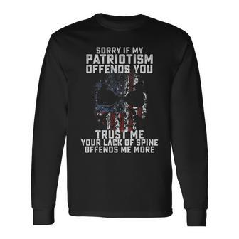 Veterans Patriotism Proud Veteran Dad Grandpa Long Sleeve T-Shirt - Seseable