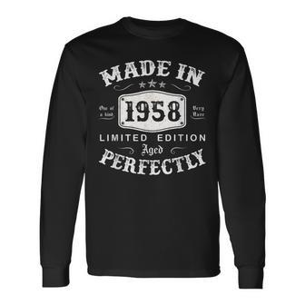 Vintage 1958 Made In 1958 65 Geburtstag Mann Frau 65 Jahre V2 Langarmshirts - Seseable