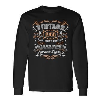 Vintage 1966 55 Birthday Geburtstag Geschenk Langarmshirts - Seseable