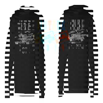 Vintage 1974 Cassette Tape 1974 Birthday 49 Year Old Long Sleeve T-Shirt | Mazezy