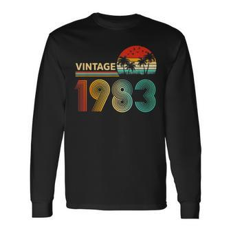 Vintage 1983 Limited Edition 40 Year Old 40Th Birthday V2 Long Sleeve T-Shirt - Seseable