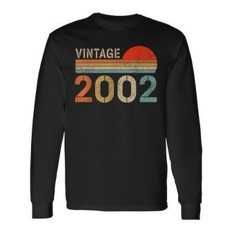 Vintage 2002 Made In 2002 21St Birthday Gift 21 Year Old Men Women Long Sleeve T-shirt Graphic Print Unisex - Seseable