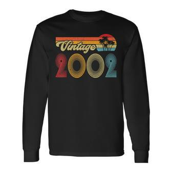 Vintage 2002 Made In 2002 21St Birthday Gift 21 Year Old V2 Men Women Long Sleeve T-shirt Graphic Print Unisex - Seseable