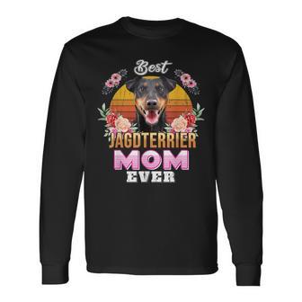 Vintage Beste Jagdterrier Mama Langarmshirts, Perfektes Muttertagsgeschenk - Seseable