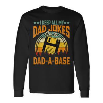 Vintage Dad-A-Base Langarmshirts, Witzige Sprüche für Väter - Seseable