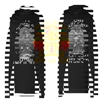 Vintage Eff You See Kay Why Oh You Tattooed Girl Yoga Long Sleeve T-Shirt | Mazezy