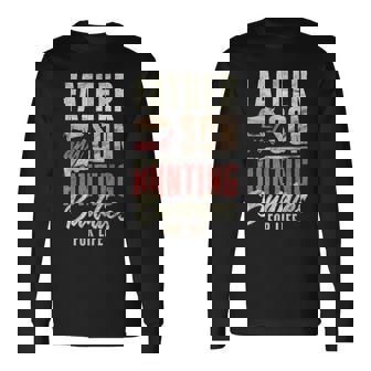 Vintage Father And Son Hunting Buddies For Life Fathers Day Long Sleeve T-Shirt - Thegiftio