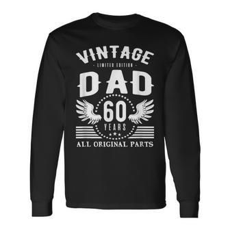 Vintage Geburtstag Papa Langarmshirts, 60 Jahre Alle Originalteile - Seseable