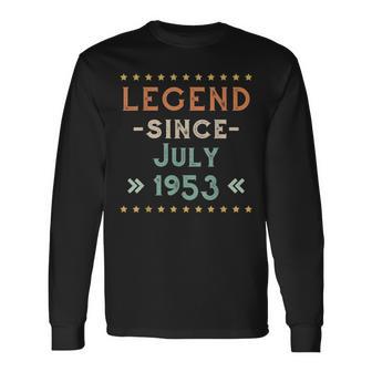 Vintage Legend Seit Juli 1953 Geburtstag Männer Frauen Langarmshirts - Seseable