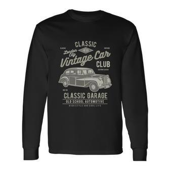 Vintage London Car Long Sleeve T-Shirt - Monsterry AU