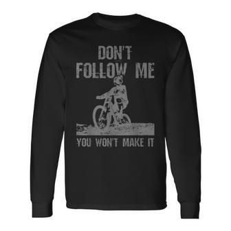 Vintage Mountain Bike Downhill Biking Mtb Cycling Biker Long Sleeve T-Shirt T-Shirt | Mazezy
