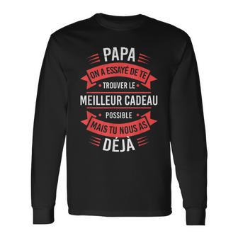 Vintage Papa Für Vatertag Geschenk Zum Geburtstag Oder Papa Langarmshirts - Seseable