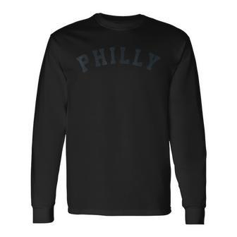 Vintage Philly T Old Retro Philly Sports Long Sleeve T-Shirt | Mazezy AU