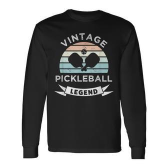 Vintage Pickleball Legend Lustiges Dink Master Geschenk Langarmshirts - Seseable