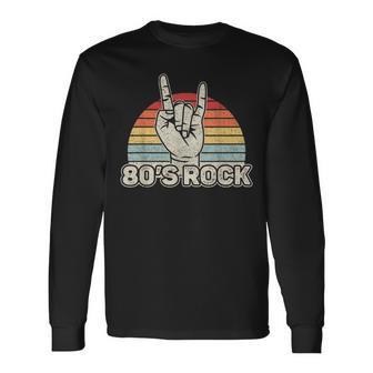 Vintage Retro 80S Rock Band Long Sleeve T-Shirt T-Shirt | Mazezy