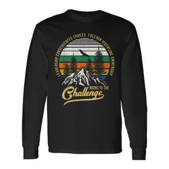 Vintage Rising To The Challenge Cc Classical Conversation Long Sleeve T-Shirt - Seseable